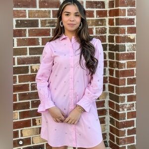 Taylor‎ Tillman Gretchen Pearl Applique Dress in Fondant Pink Size M